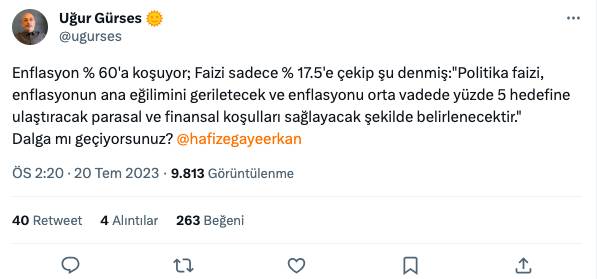 Merkez Bankası'nın faiz kararına ünlü ekonomistlerden ilk yorum ve tepkiler: İşte o değerlendirmeler 6